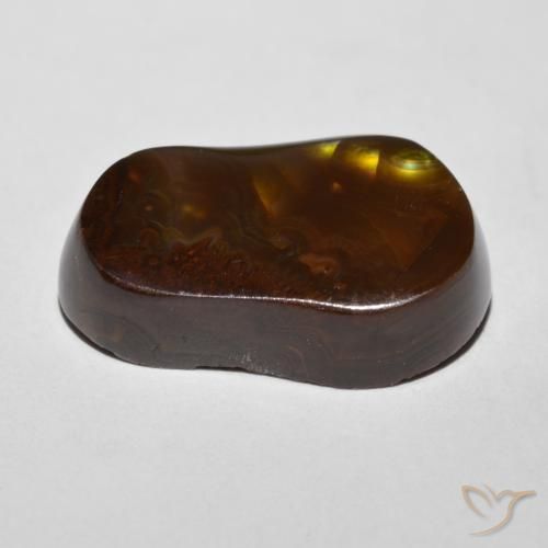 Agate de feu Multicolore naturelle Fantaisie, 11.34 ct, Opaque