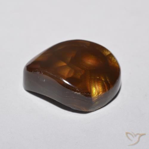 Agate de feu Multicolore naturelle Fantaisie, 8.70 ct, Opaque