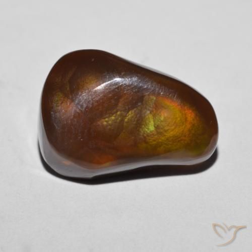 6.88ct Naturel Multicolore Agate de feu, Fantaisie, Opaque