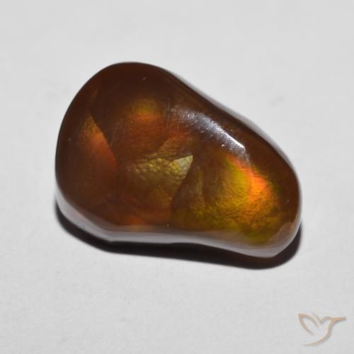 Agate de feu Multicolore naturelle Fantaisie, 6.88 ct, Opaque