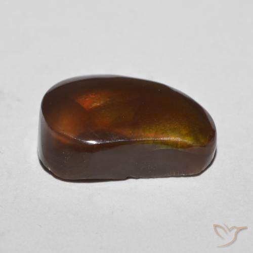 Agate de feu Multicolore naturelle Fantaisie, 6.88 ct, Opaque