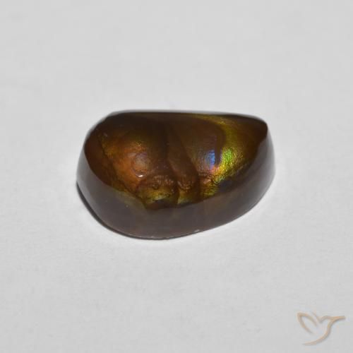 Agate de feu Multicolore naturelle Fantaisie, 5.55 ct, Opaque