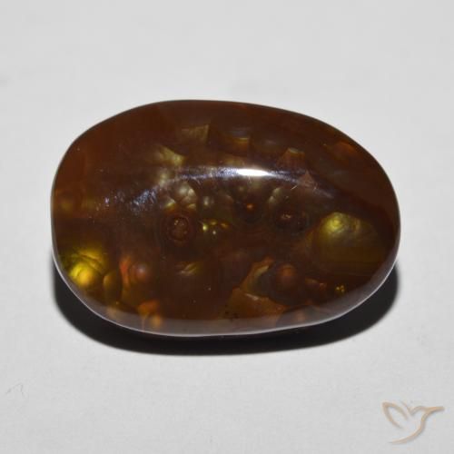 12.27ct Naturel Multicolore Agate de feu, Fantaisie, Opaque