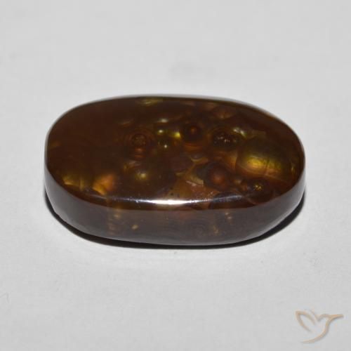 Agate de feu Multicolore naturelle Fantaisie, 12.27 ct, Opaque