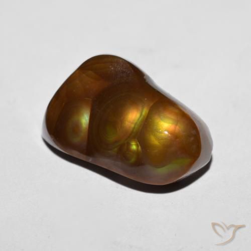 Agate de feu Multicolore naturelle Fantaisie, 6.92 ct, Opaque
