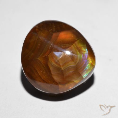 7.93ct Naturel Multicolore Agate de feu, Fantaisie, Opaque