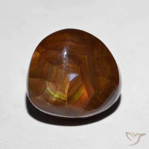 Agate de feu Multicolore naturelle Fantaisie, 7.93 ct, Opaque