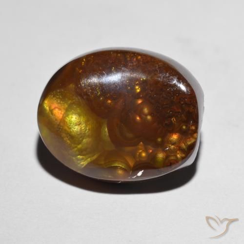 7.96ct Naturel Multicolore Agate de feu, Fantaisie, Opaque