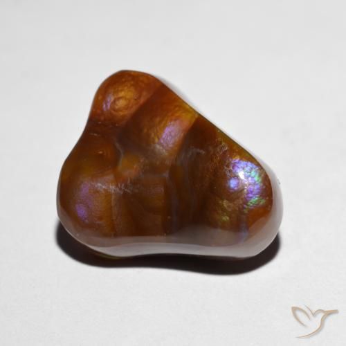 Agate de feu Multicolore naturelle Fantaisie, 8.19 ct, Opaque