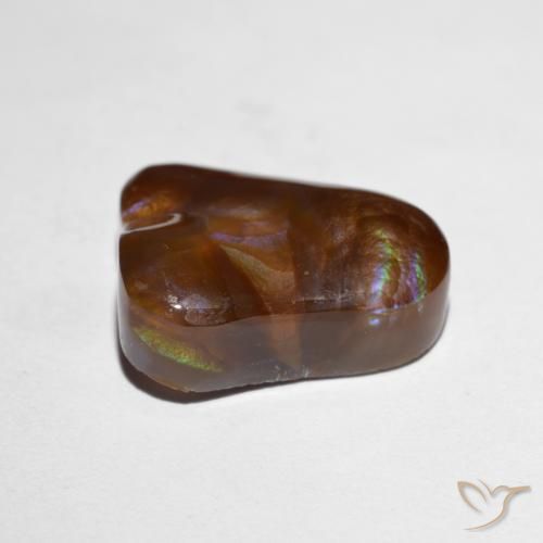 Agate de feu Multicolore naturelle Fantaisie, 8.19 ct, Opaque
