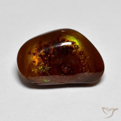 8.53ct Naturel Multicolore Agate de feu, Fantaisie, Opaque