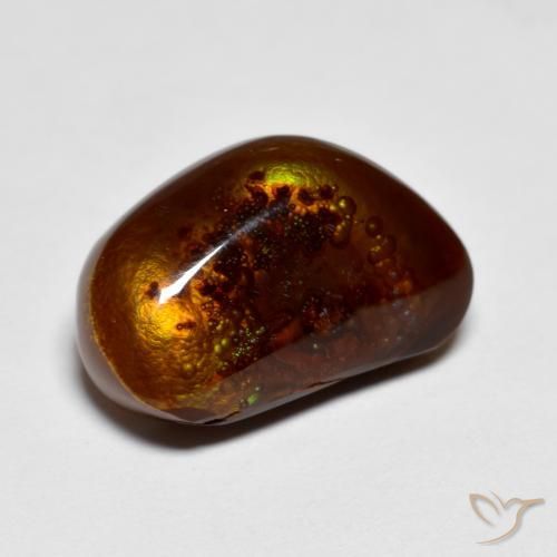 Agate de feu Multicolore naturelle Fantaisie, 8.53 ct, Opaque