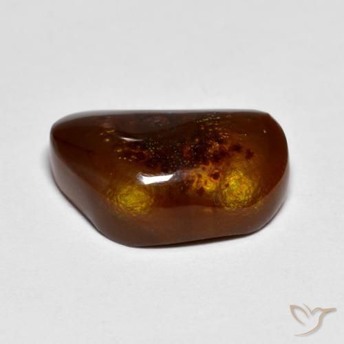 Agate de feu Multicolore naturelle Fantaisie, 8.53 ct, Opaque