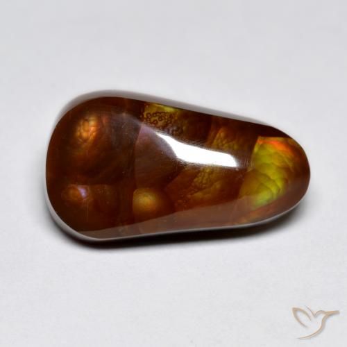 7.93ct Naturel Multicolore Agate de feu, Fantaisie, Opaque