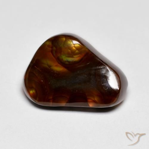 7.05ct Naturel Multicolore Agate de feu, Fantaisie, Opaque