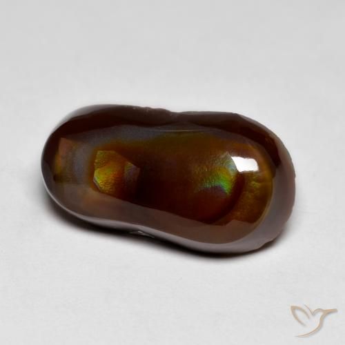 8.29ct Naturel Multicolore Agate de feu, Fantaisie, Opaque