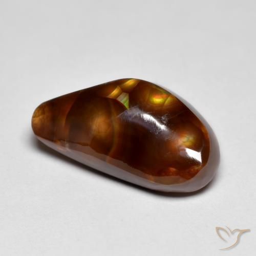 Agate de feu Multicolore naturelle Fantaisie, 7.24 ct, Opaque