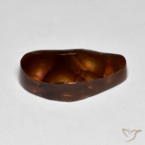 Agate de feu Multicolore naturelle Fantaisie, 7.24 ct, Opaque