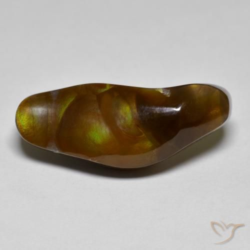 Agate de feu Multicolore naturelle Fantaisie, 10.15 ct, Opaque