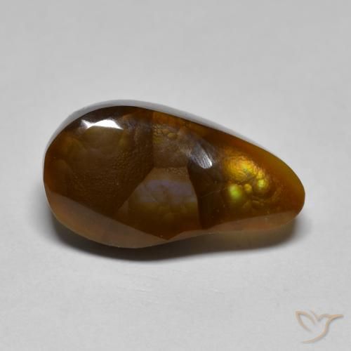 7.12ct Naturel Multicolore Agate de feu, Fantaisie, Opaque