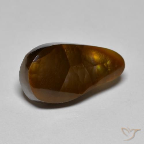 Agate de feu Multicolore naturelle Fantaisie, 7.12 ct, Opaque