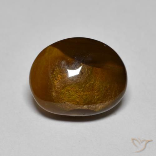 4.24ct Naturel Multicolore Agate de feu, Fantaisie, Opaque