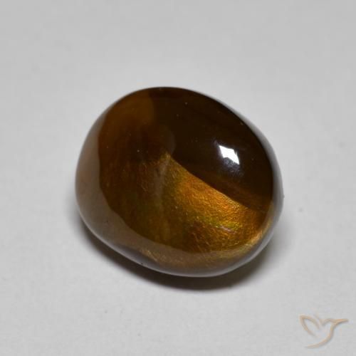 Agate de feu Multicolore naturelle Fantaisie, 4.24 ct, Opaque
