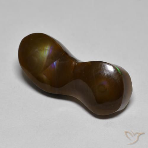 8.64ct Naturel Multicolore Agate de feu, Fantaisie, Opaque