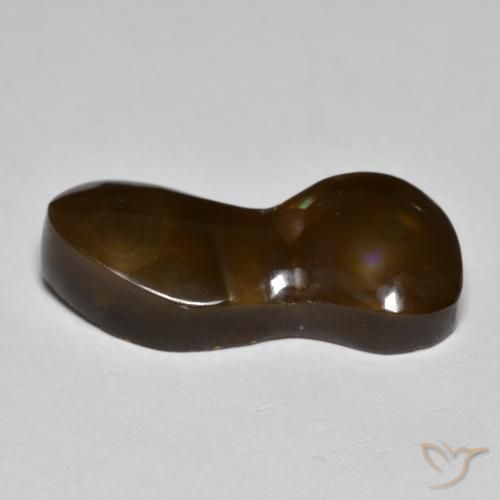 Agate de feu Multicolore naturelle Fantaisie, 8.64 ct, Opaque