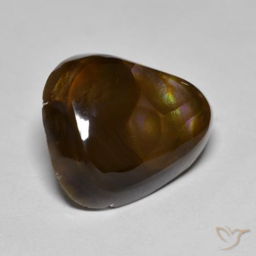 Agate de feu Multicolore naturelle Fantaisie, 8.88 ct, Opaque