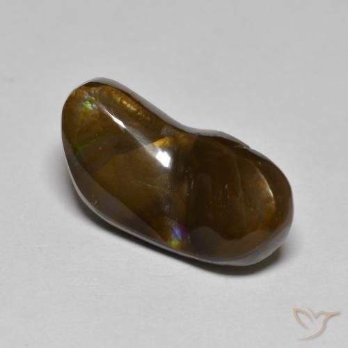 6.23ct Naturel Multicolore Agate de feu, Fantaisie, Opaque