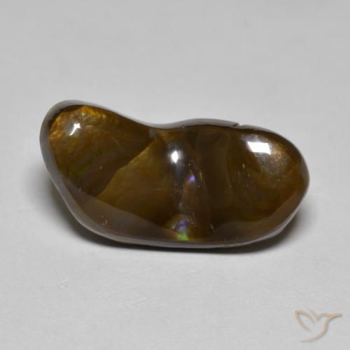 Agate de feu Multicolore naturelle Fantaisie, 6.23 ct, Opaque