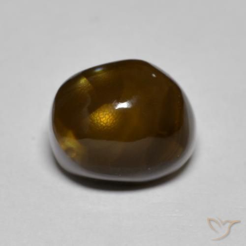 Agate de feu Multicolore naturelle Fantaisie, 4.61 ct, Opaque