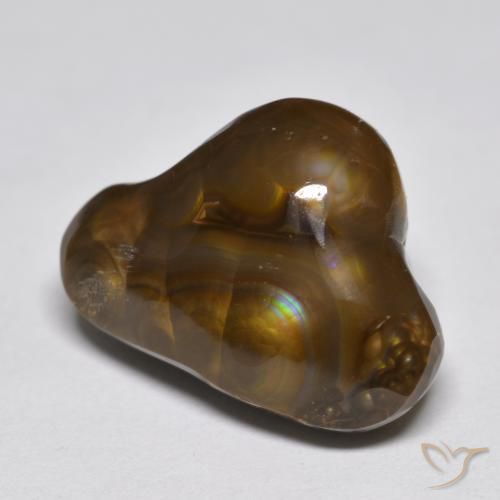 Agate de feu Multicolore naturelle Fantaisie, 9.86 ct, Opaque