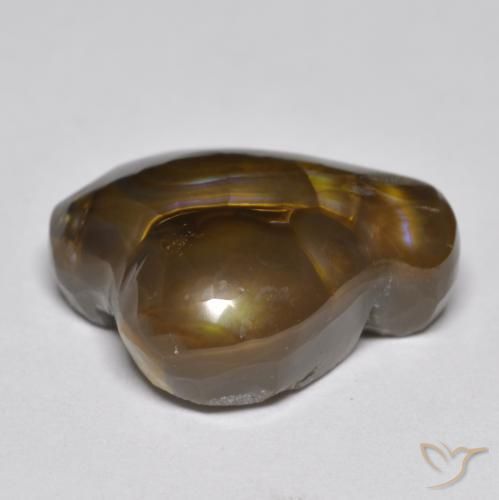 Agate de feu Multicolore naturelle Fantaisie, 9.86 ct, Opaque