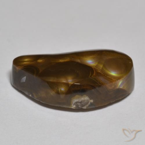 Agate de feu Multicolore naturelle Fantaisie, 8.50 ct, Opaque