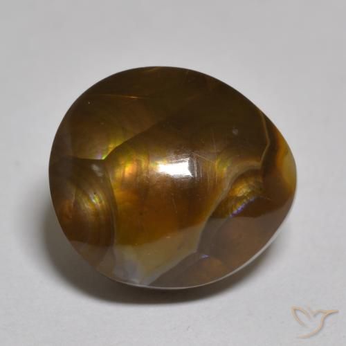 7.09ct Naturel Multicolore Agate de feu, Fantaisie, Opaque
