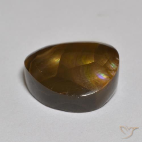 Agate de feu Multicolore naturelle Fantaisie, 7.09 ct, Opaque