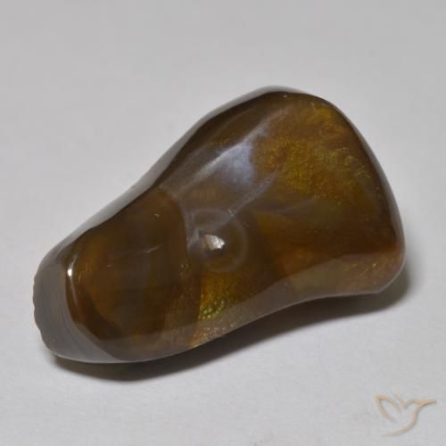 Agate de feu Multicolore naturelle Fantaisie, 9.77 ct, Translucide