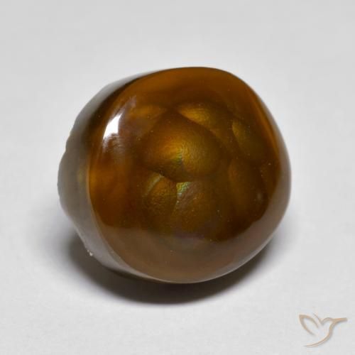 7.53ct Naturel Multicolore Agate de feu, Fantaisie, Opaque