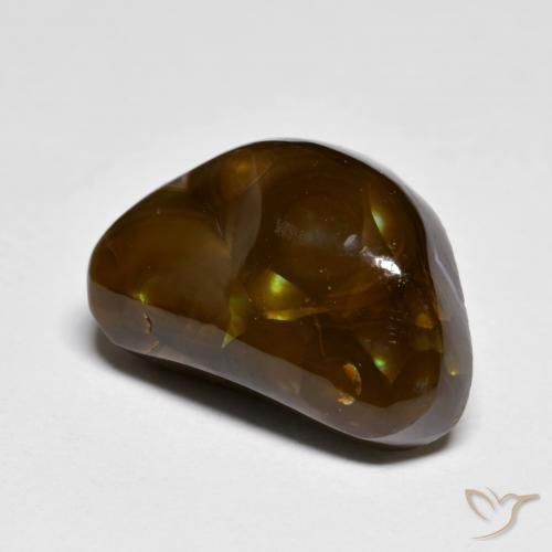Agate de feu Multicolore naturelle Fantaisie, 9.39 ct, Opaque