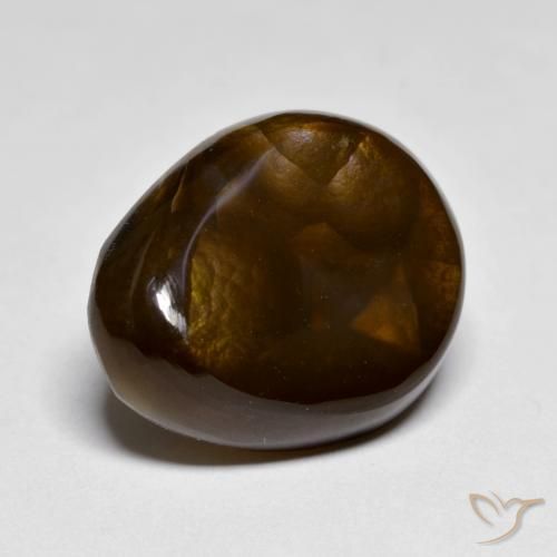 Agate de feu Multicolore naturelle Fantaisie, 9.75 ct, Opaque
