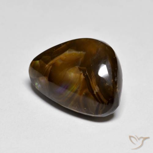 Agate de feu Multicolore naturelle Fantaisie, 7.42 ct, Opaque