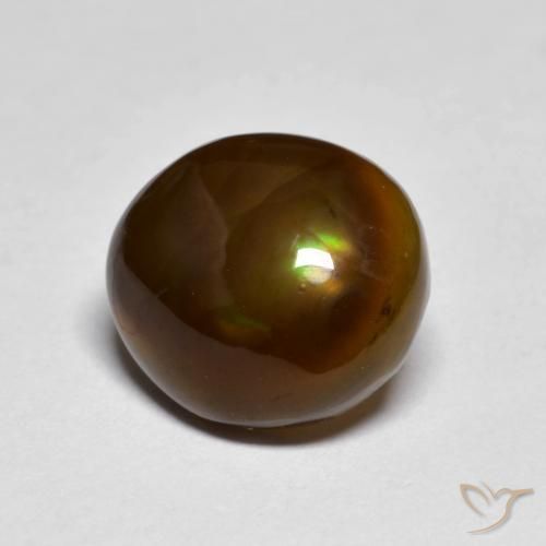 Agate de feu Multicolore naturelle Fantaisie, 3.31 ct, Opaque