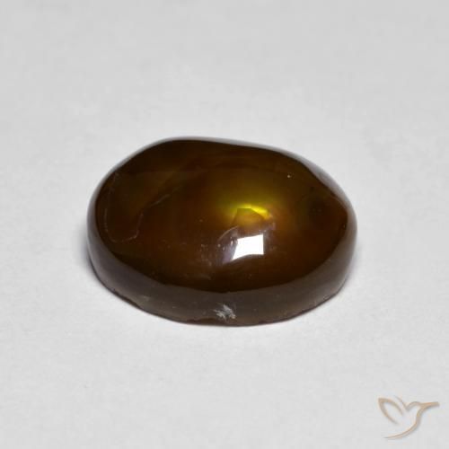 Agate de feu Multicolore naturelle Fantaisie, 3.31 ct, Opaque