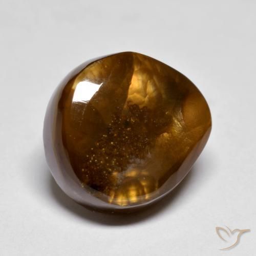 Agate de feu Multicolore naturelle Fantaisie, 6.82 ct, Translucide