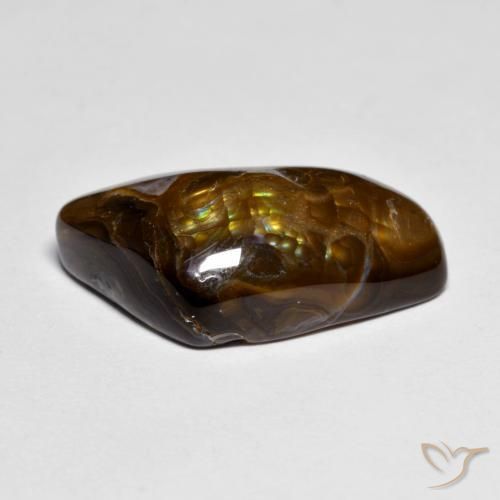 Agate de feu Multicolore naturelle Fantaisie, 9.70 ct, Opaque