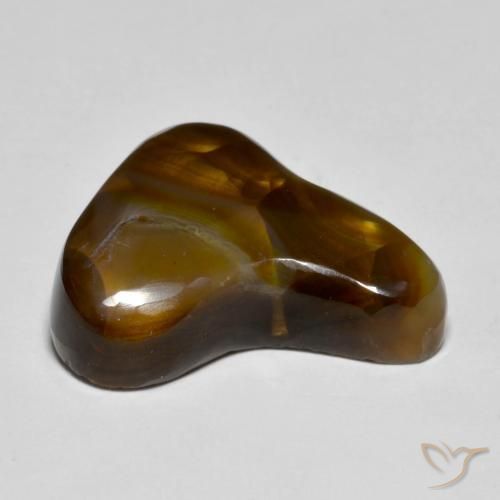 Agate de feu Multicolore naturelle Fantaisie, 11.42 ct, Translucide