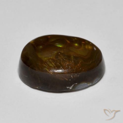 Agate de feu Multicolore naturelle Fantaisie, 8.25 ct, Translucide
