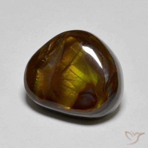 Agate de feu Multicolore naturelle Fantaisie, 7.70 ct, Translucide